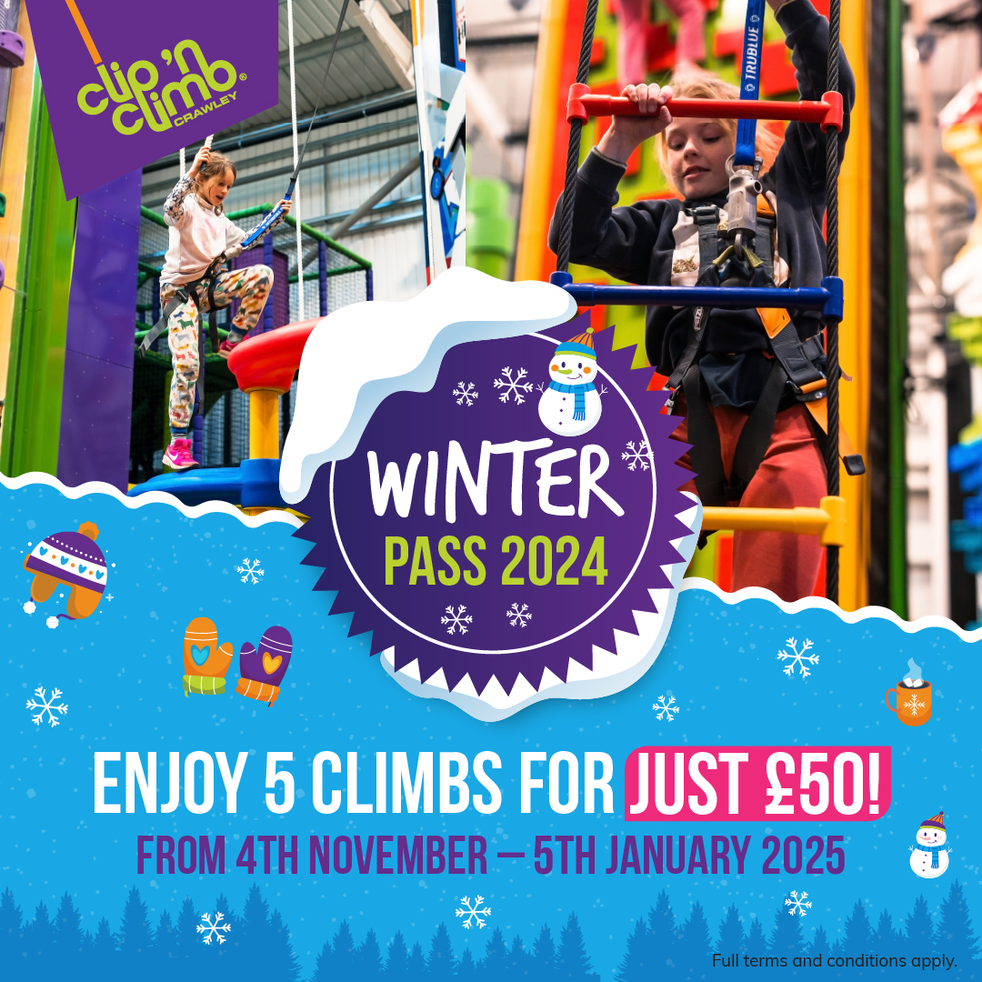 Unleash Your Inner Climber This Winter at Clip 'n Climb Crawley with Our Exclusive Winter Pass!